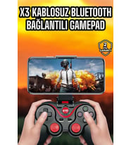 Android Uyumlu Gamepad X3 Game Stick Oyun Kolu Bluetooth Bağlantılı