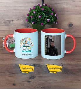 Blogger Kupa Bardak Turuncu Fotoğraflı