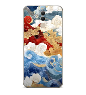 Huawei Mate 20 Lite Uyumlu Baskılı Yumuşak Silikon Şeffaf Telefon Kılıfı
