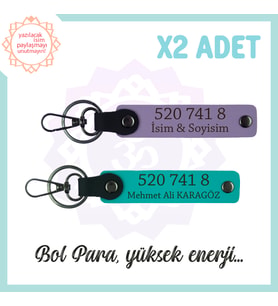 Mor -Turkuaz, Size Özel Tasarım 2'li Anahtarlık, Manevi Güç Veren Hediye İçin İdeal 520 741 8 (Çok Renkli)