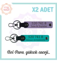 Mor -Turkuaz, Size Özel Tasarım 2'li Anahtarlık, Manevi Güç Veren Hediye İçin İdeal 520 741 8 (Çok Renkli)