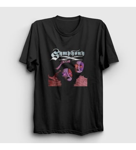 Presmono Unisex Siyah Cover Metal Symphony X T-Shirt 474260tt