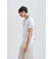 Smart Devil Erkek Taş T-Shirt (Beyaz)