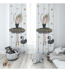 Çocuk Odası Dijital Baskılı 135x260cm Tek Kanat Fon Perde Model 00012