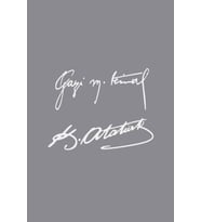 Gazi M.Kemal Atatürk Imza Sticker 15*6 Cm
