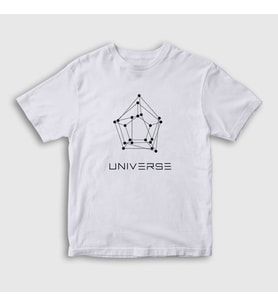 Presmono Unisex Çocuk Beyaz Universe K-Pop Pentagon T-Shirt 414507tt (Beyaz)