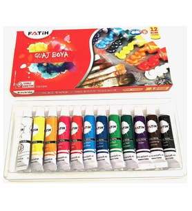 Fatih Guaj Boya Tüplü 12 Renk 12 ML 50521