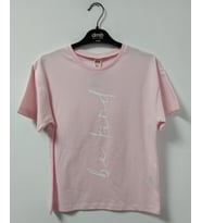 DMB BOYS & GIRLS be kind Baskılı Kısa Kollu Kız Çocuk T-Shirt 8-13 Yaş Pembe
