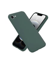 iPhone 16E Kılıf Nano içi Kadife Silikon - Koyu Yeşil