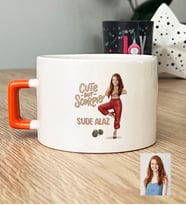 Kişiye Özel Karikatürlü Cute But Scorpio Akrep Burcu Lüks Fincan Doğum Günü Hediyesi