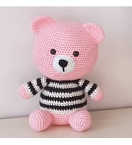 Amigurumi Örgü Oyuncak Ayı (Pembe)