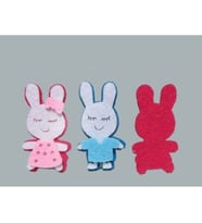 Keçe tavşan pembe p50-