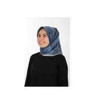 Mavi Lacivert Ipek Krep Saten Eşarp 7208701-324
