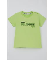 Breeze Erkek Çocuk Tişört Grafiti Baskılı 2-6 Yaş, Fıstık Yeşili