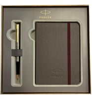 Parker Hediye Seti GT Gold Krom Dolmakalem + Defter