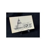 İngiltere Vintage Kartpostal Brookland, Kent, St. Augustine's Church / kilisesi AW Hodge Illustrati