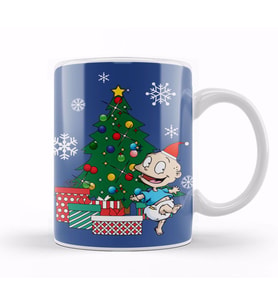 Tommy Rugrats Around The Christmas Tree Kupa Bardak Porselen