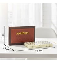 Deri Kutulu Lüks Domino Oyunu – Şık Tasarım, 19x12 cm Taşıma Kolaylığı (Karışık)