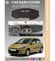 RENAULT CLIO 3 (2009-2014) Torpido Örtüsü Ön Göğüs Koruma Torpido Koruma Birebir Uyum Kaymaz