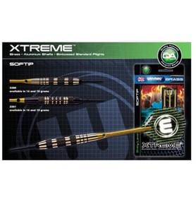 WINMAU "XTREME" 16gr TOMAHAWK SOFTIP Brass Barrell / Aluminium Shaft 5023231217004
