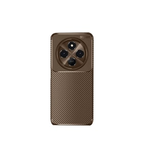 Xiaomi Redmi 14c Kılıf Auto Focus Karbon Kapak - Kahverengi