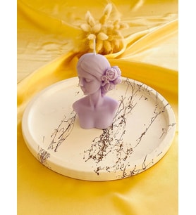 Soya Wax Layd Çiçek Kız Mum (Lila)