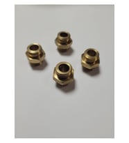 Sarı Nipel 1/4" x 1/4" 4 Adetli Paket