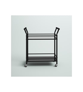 Robin Metal&Cam Servis Arabası (Siyah)