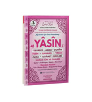 Furkan Orta Boy 80 Sayfa 3 lü Yasin Cüzü Pembe Renk