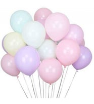 Balon düz pastel(makaron,pudra balon)12 inc karışık pk:100-