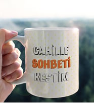 Kişiye Özel İsimli Cahille Sohbeti Kestim   Kupa Bardak