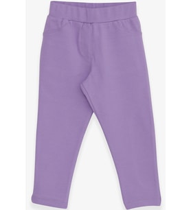 Breeze Kız Çocuk Tayt Pantolon Arkası Cepli 2-6 Yaş, Lila