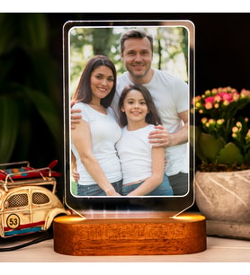Kişiye Özel Fotoğraf Baskılı 3 Boyutlu Led Lamba