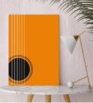 BK Gift Gitar Tasarımlı Kanvas Tablo-2