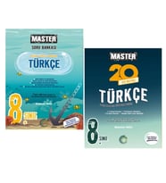 OKYANUS YAYINCILIK 8. Sınıf Master Türkçe Soru Bankası + Master 20 Türkçe Denemesi (2 Kitap)