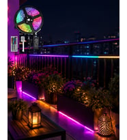 LED Strip RGB 5 Metre Çok Renkli Kumandalı Şerit Led Işık Seti