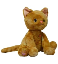 Sesli Sevimli Peluş Kedi Oyuncak 35 CM Konuşan Miyavlayan Yumuşak Peluş (Sarı)