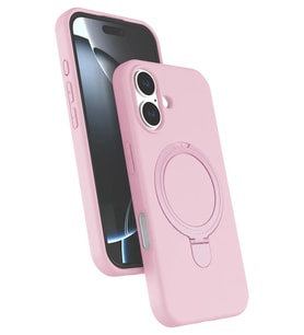 iPhone 17 Regal Magsafe Standlı Kapak - Açık Pembe