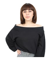 Kısa Küt Perçemli Fiber Sen Peruk / Kahve Karamel