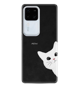 Vivo V30 Kılıf Desenli Silikon Platinium Series Çılgın Kedi 1895