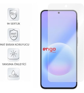Samsung Galaxy A57 İle Uyumlu Mat Ekran Koruyucu Parmak İzi Bırakmayan Yansıma Ve Parlama Önleyici Koruma, 9h Temperli Kırılmaz Esnek Nano Cam
