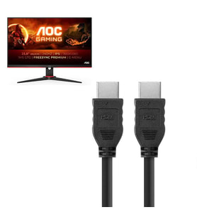 Hdmi Kablo 1.5mt 4K Full HD Premium Yüksek Hızlı AOC Monitör Görüntü Kablosu (Siyah)