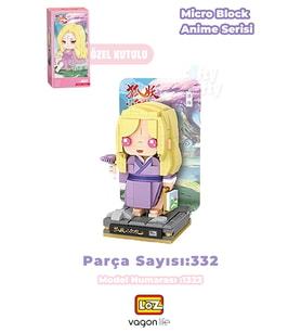 Loz Micro Anime Serisi 1323 Modeli 332 Parça Dekoratif Oyuncak Yapım Seti Yapı Blok FFLZ-1323