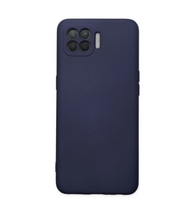 Oppo Reno 4 Lite Kılıf Nano İçi Kadife Silikon - Lacivert