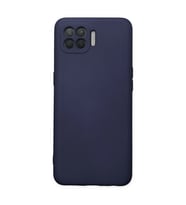 Oppo Reno 4 Lite Kılıf Nano İçi Kadife Silikon - Lacivert