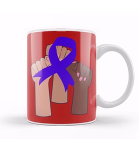 CROHN'S & COLITIS AWARENESS Warrior Unbreakable Kupa Bardak Porselen