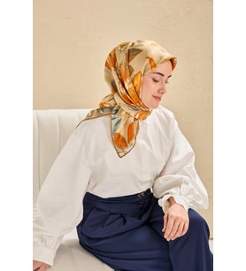 Silk Home Twill İpek Desenli Eşarp 11513