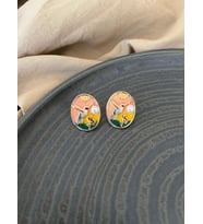 Vintage Sanat Ağaçkakan Küpe