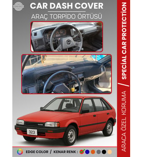 MAZDA 323 BF (1985-1989) Torpido Örtüsü Panel Koruma Torpido Koruma Tam Uyum Çatlamayı Önler Kaymaz