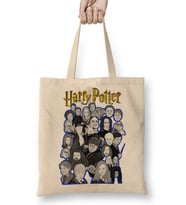 Harry Potter Karakter Kolaj Sanatları Bez Çanta Uzun Saplı